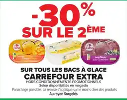 Carrefour Market Carrefour Extra les bac's a glace offre