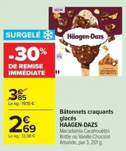 Carrefour Market HAAGEN-DAZS Bâtonnets craquants glacés offre