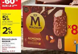 Carrefour Market MAGNUM Bâtonnets glacés offre