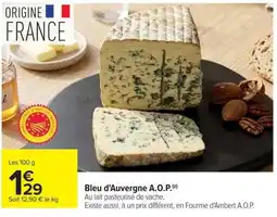Carrefour Market Bleu d'Auvergne A.O.P. offre