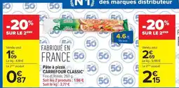 Carrefour Market Carrefour Classic Pâte à pizza offre