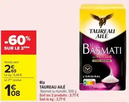 Carrefour TAUREAU AILÉ Riz Basmati offre