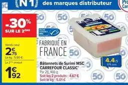 Carrefour Surimi Classic offre