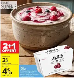 Carrefour Market siggi's skyr offre