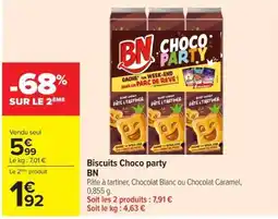 Carrefour Market BN Biscuits Choco party offre