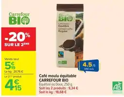 Carrefour Market Carrefour Bio Café moulu offre