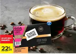 Carrefour Market CARTE NOIRE Café moulu classique offre