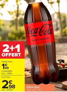 Carrefour Market Coca-Cola Sans sucres offre