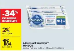 Carrefour Market Minidou Adoucissant Concentré offre
