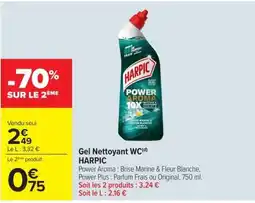 Carrefour Market HARPIC Gel Nettoyant WC offre