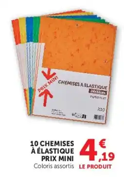 Super U CHEMISES A ELASTIQUE offre