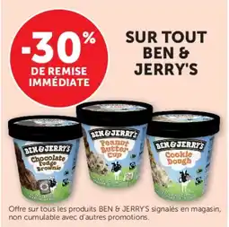 Super U Ben & jerry's offre