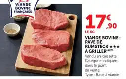 U Express Viande Bovine : Pavé de Rumsteck à griller offre