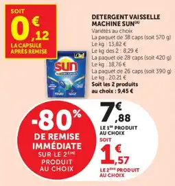 Super U SUN DETERGENT VAISSELLE offre