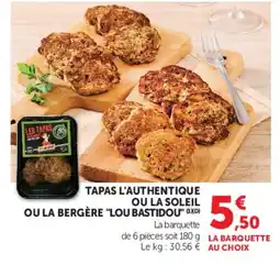 U Express LES TAPAS offre