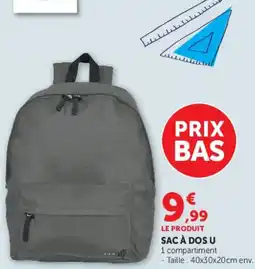 Super U SAC À DOS U offre
