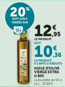 Super U U BIO Huile d'olive vierge extra offre