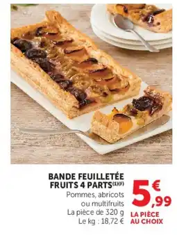 U Express BANDE FEUILLETÉE FRUITS 4 PARTS offre