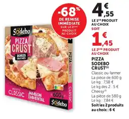 Super U Sodebo Pizza Crust offre