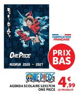 Super U ONE PIECE AGENDA SCOLAIRE offre