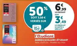 Super U l'Étudiant AGENDA SCOLAIRE L'ÉTUDIANT offre