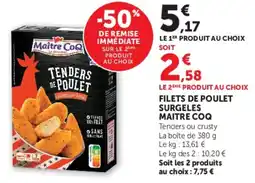 U Express MAITRE COQ TENDERS DE POULET offre