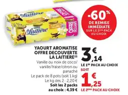 U Express La Laitière Yaourt aromatisé offre