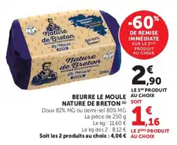 Super U Nature de Breton Beurre traditionnel offre