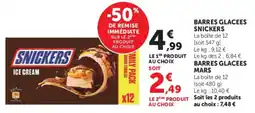 Super U SNICKERS ICE CREAM offre
