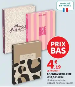 Super U AGENDA SCOLAIRE offre