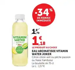 Super U Vitamin Water Joker offre