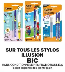 Carrefour BIC Stylos Illusion offre