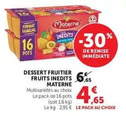 U Express Materne Dessert fruitier offre
