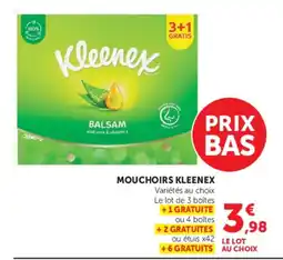 Super U Kleenex Mouchoirs offre