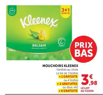 Super U Kleenex Mouchoirs offre
