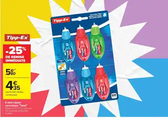 Carrefour Tipp-Ex mini rubans correcteurs offre