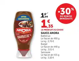 U Express AMORA Sauce Barbecue offre