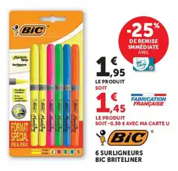 Super U BIC Surligneurs offre