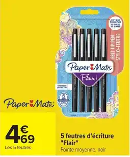 Carrefour Paper Mate Feutres d'écriture "Flair" offre