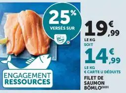 Super U Bömlo filet de saumon offre