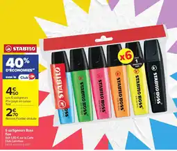 Carrefour STABILO surligneurs Boss offre