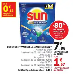 U Express SUN DETERGENT VAISSELLE MACHINE offre