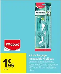 Carrefour Maped Kit de traçage incassable offre