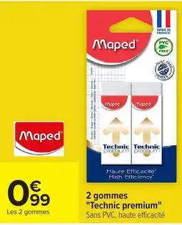 Carrefour Maped gommes offre