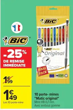 Carrefour BIC porte-mines offre