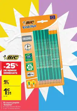 Carrefour BIC crayons graphite "Evolution" offre