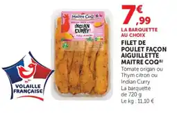 Super U Maitre Coq Filet de poulet offre