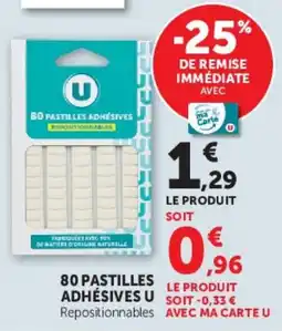 Super U U Pastilles adhésives offre