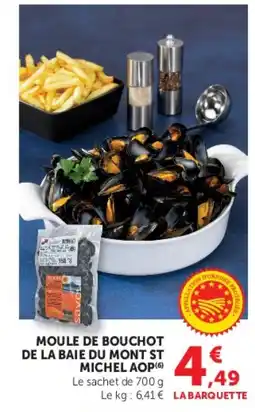 Super U MOULE DE BOUCHOT DE LA BAIE DU MONT ST MICHEL AOP offre
