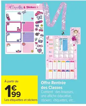 Carrefour Étiquettes & Stickers offre